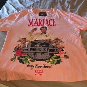 Reason Pink Scarface Graphic Tee